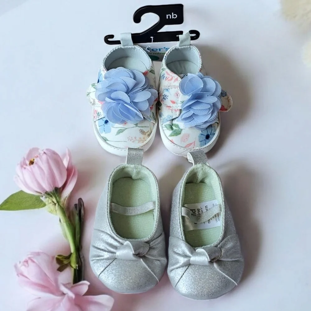 NWT Carters Newborn Girl Shoes